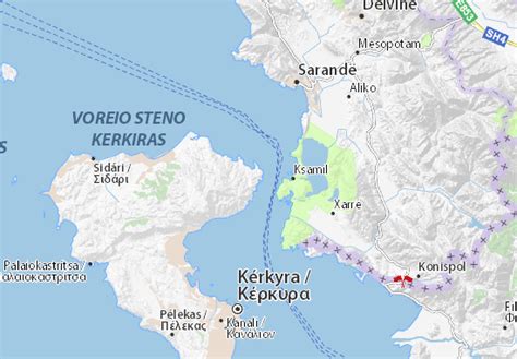 MICHELIN Agios Stefanos map - ViaMichelin