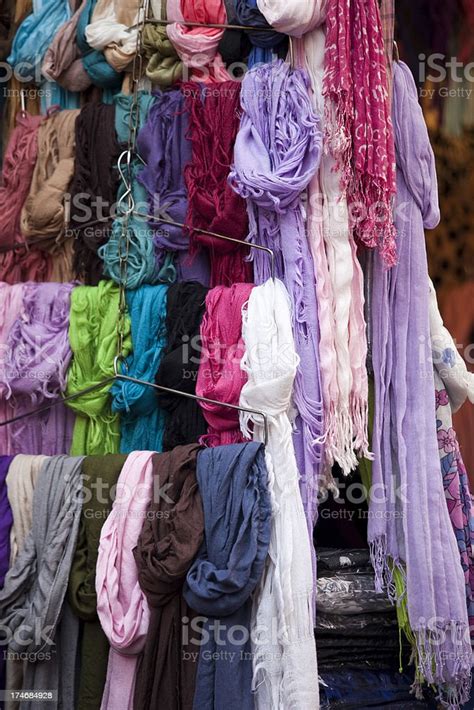 Clothing At An Outdoor Flea Market Street Stall Stock Photo - Download ...