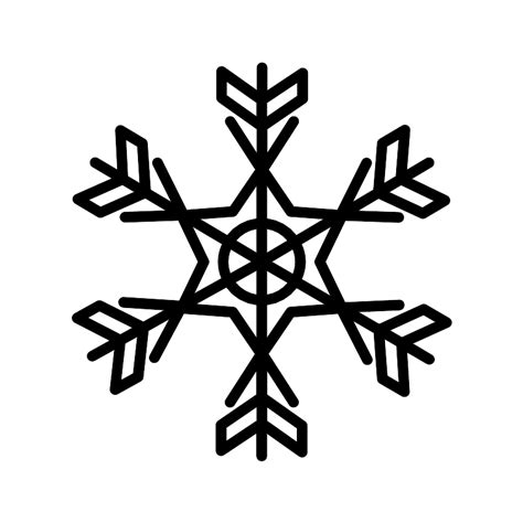 Christmas Outline Snowflake Vector Svg Icon Svg Repo