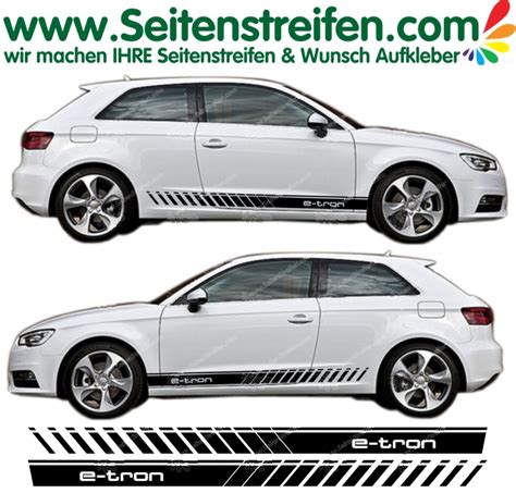 Audi A3 e tron Autocollant Sticker Sticker bande latérale autocollant