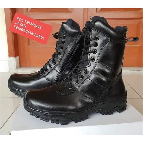 Jual Sepatu Pdl Jatah Pembagian Asli Kulit Tni Polri Safety Ujung