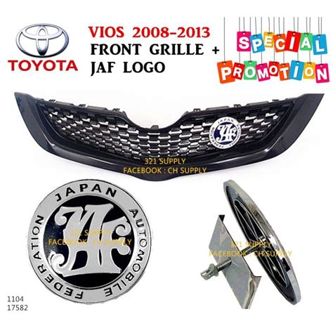 Toyota Vios 08 12 Ncp 93 Dugong Belta Thailand Front Grille Grill Black