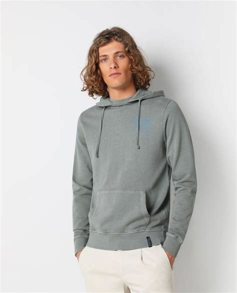 Sudadera De Hombre Con Capucha Y Bolsillos Tipo Canguro Moda El