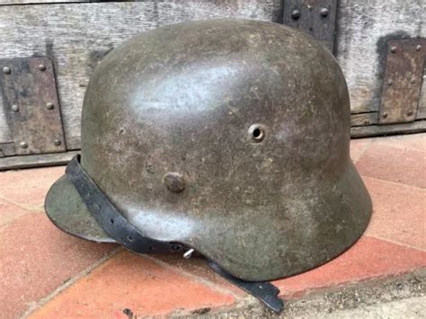 Very Rare Original 1939 Dated Ww2 German Afrika Korps Helmet With