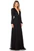 Jill Jill Stuart Deep V Maxi Dress In Black Revolve