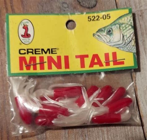 Creme Pack Mini Tail Soft Plastic Panfish Crappie Tube Bait