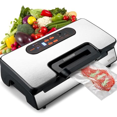 VEVOR Vacuum Sealer Machine 90Kpa 130W Powerful Dual Pump And Dual