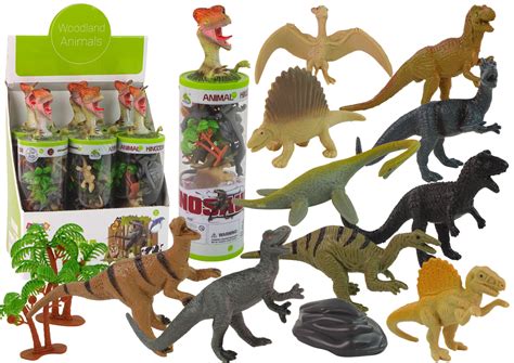 Satz Von 12 Dinosaurier Figuren Spielzeug Dinosaurier Spielzeug