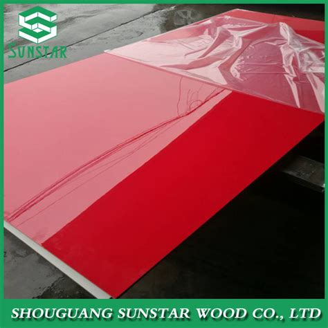 Mm High Gloss Uv Mdf Board With Melamine Paper Faced Uv Mdf