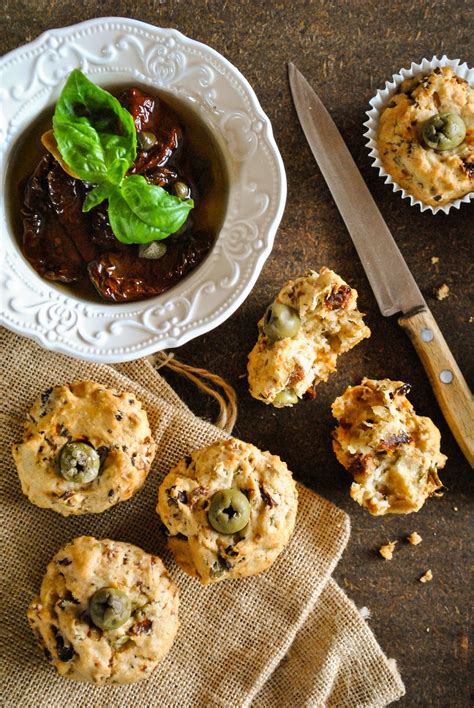 Moist Savory Muffins With Sun Dried Tomatoes And Olives Vegansandra