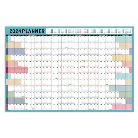 Buy Wall Planner 2024 2024 Uk From January To December 2024 2024