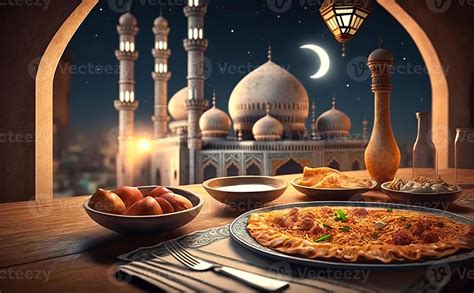 Iftar Table In The Month Of Ramadan A Trip Full Of Varieties Of