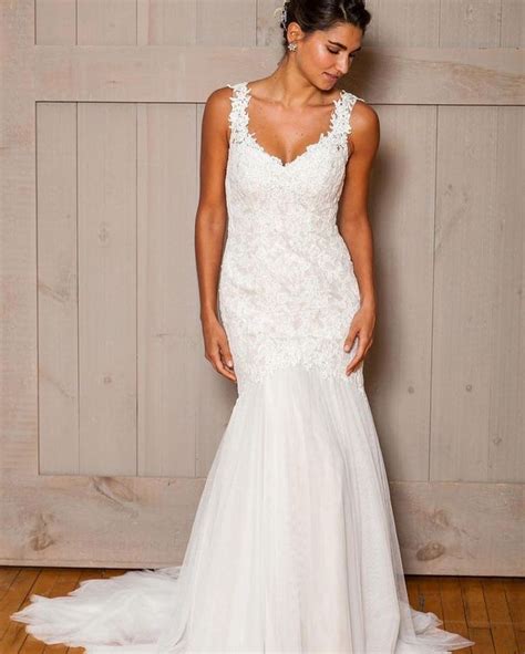 Beaded Venice Lace Trumpet Wedding Dress David S Bridal Davids