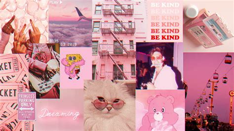 Pink In 2020 Aesthetic Pink Collage Laptop Hd Wallpaper Pxfuel