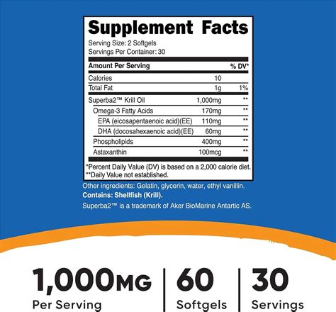 Nutricost Krill Oil Mg Softgels Omega Epa Dha Supplement With