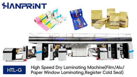 Htl G H High Speed Dry Laminating Machine Film Alu Paper Window