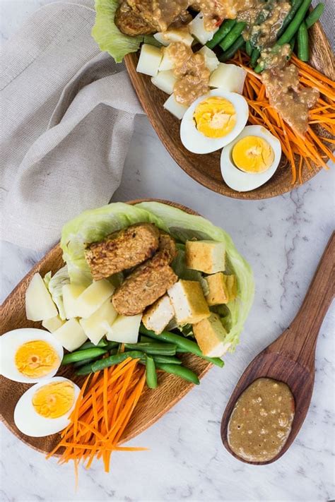 Indonesian Gado Gado Salad With Spicy Peanut Sauce Wandercooks