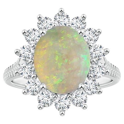 Customizable Angara Gia Certified Natural Princess Diana Inspired Opal