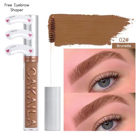 Cakaila Tinted Eyebrow Gel W Free Shaper With Spoolie Brush Applicator