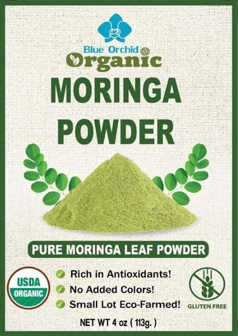 Polvo Org Nico De Moringa Polvo De Hoja De Ole Fera Seca Al Sol Cruda