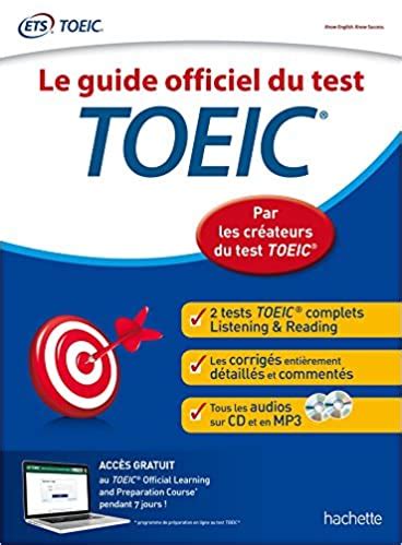 Toeic Les Tests Officiels Corrig S Conforme Au Nouveau Test Toeic