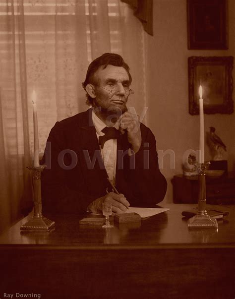 Abraham Lincoln At His Desk — Ray Downing