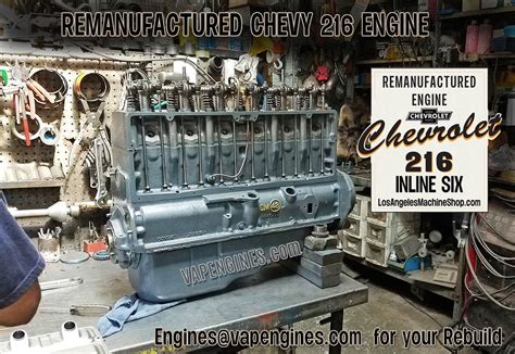 Gm Chevy 216 Inline 6 Engine Rebuilding Service Photos Of Machine Shop