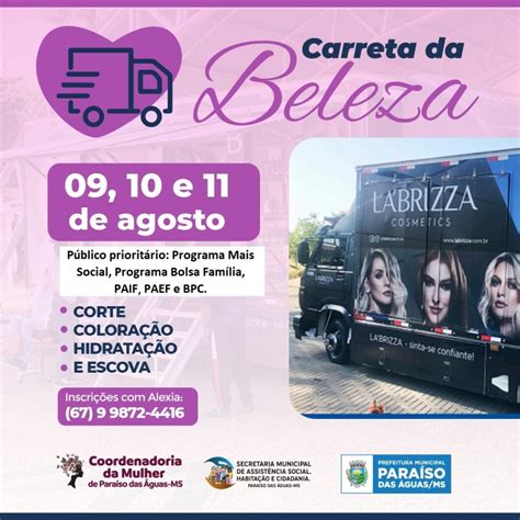 Agosto LilÁscarreta Da Beleza Nos Dias 0910 E 11 De Agosto Em