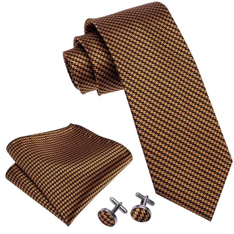 Ls Mens Ties Silk Jacquard Woven Brown Silk Ties For Men