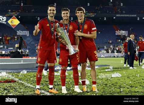 Rotterdam Lr Mikel Merino Of Spain Martin Zubimendi Of Spain