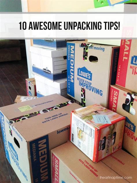 10 Awesome Unpacking Tips - The Inspiration Board