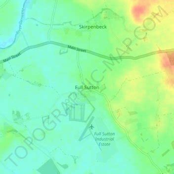 Full Sutton Topographic Map Elevation Terrain