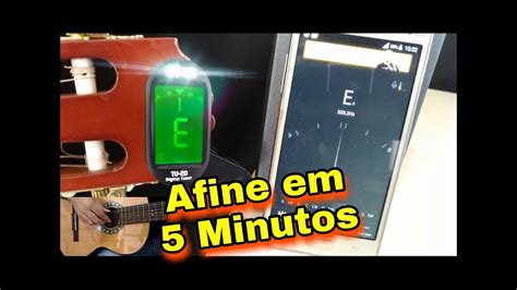 Como Afinar O Viol O Afinador Digital Youtube