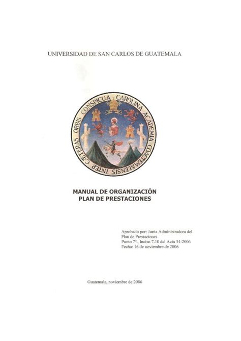 PDF Manual De Organizaci N Del Plan De Prestaciones Estructura C3