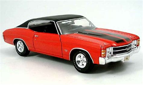 Modellino In Miniatura Chevrolet Chevelle Maisto Ss Metallic