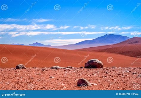 Surreal Altiplano Mountain Landscape Stock Photo - Image of nature ...