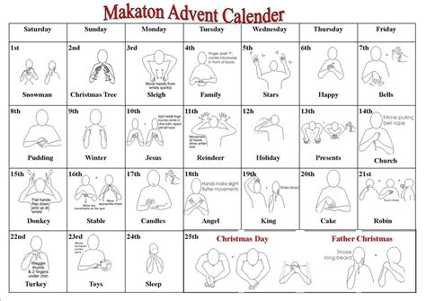 Makaton Signs For Christmas One For Every Day Of Advent Share With