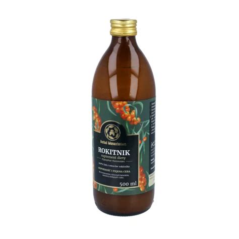 Naturalny Sok Z Rokitnika Herbal Monasterium 500 MlBiozdrowy