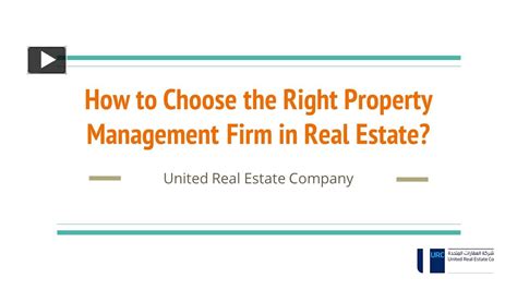 Ppt How To Choose The Right Property Management Firm In Real Estate