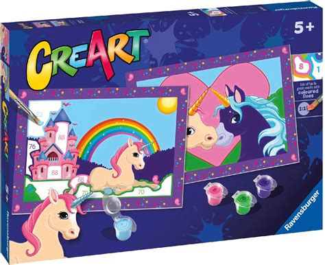 Ravensburger Creart Serie Junior Unicorni Tavole Da Dipingere Gioco