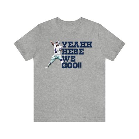 Yeah Here We Go Shirt Dak Prescott Dallas Cowboys Mvp T Shirt 4 Quarterback Cadence Americas