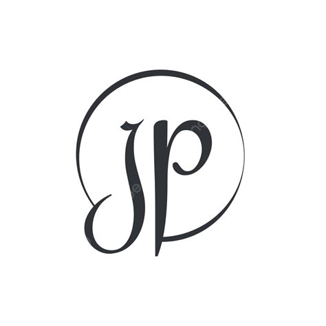 Plantilla Vectorial Y Creativa De Diseño De Logotipo De Letra Jp