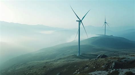 Premium Photo Wind Turbines On A Mountain In The Alps