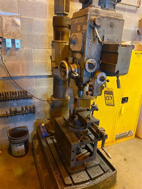 Jet Jrd Radial Arm Drill Ph V S N Proxibid