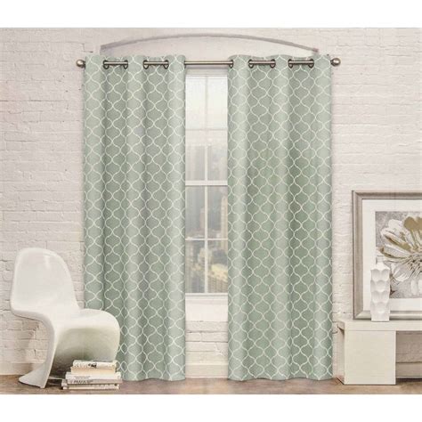 Contemporary Moroccan Trellis Design Classy Top Grommet Two Panel