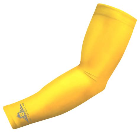 Bucwild Sports Yellow Compression Arm Sleeve Youth And Adult Sizes