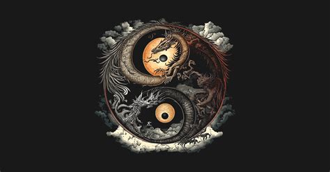 Yin Yang Dragons Dragon T Shirt Teepublic