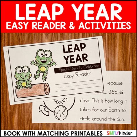 Leap Year 2024, Leap Day Reading Activities for Kindergarten and First Grade - Simply Kinder