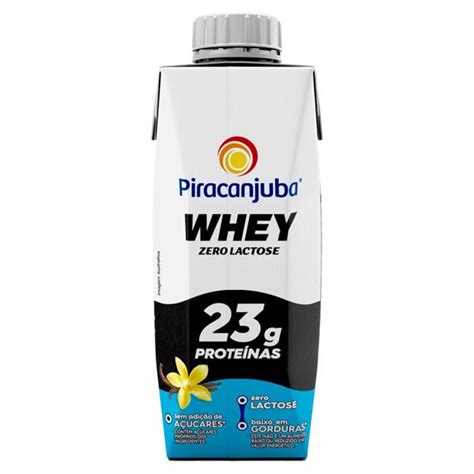 Bebida L Ctea Uht Baunilha Zero Lactose Piracanjuba Whey G Prote Na