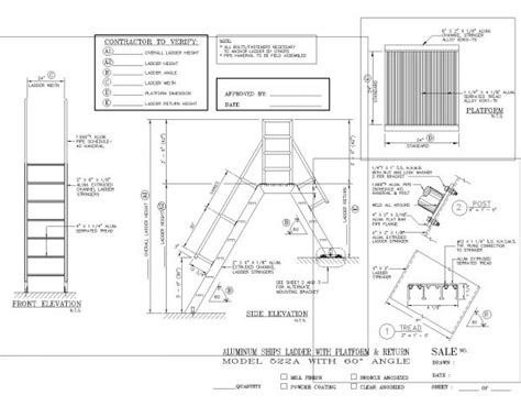 Aluminum Ship Ladder Dwg 5 Thousands Of Free Autocad Drawings